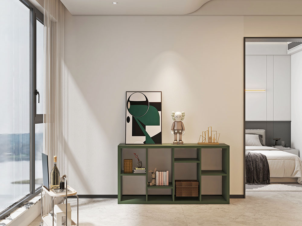 Armario con estantes