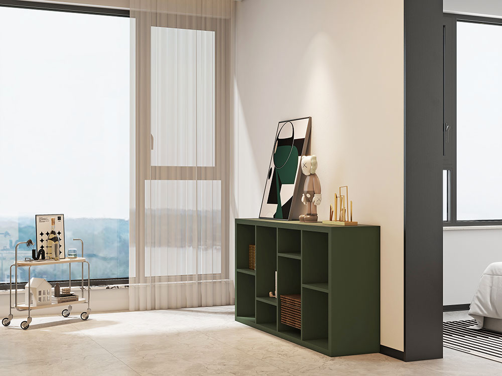 Armario con estantes