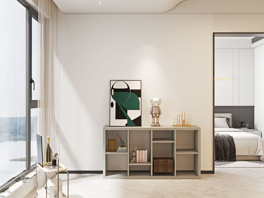 Armario con estantes