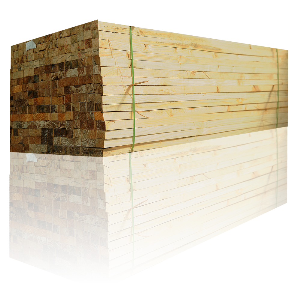 Madera cuadrada de construcción